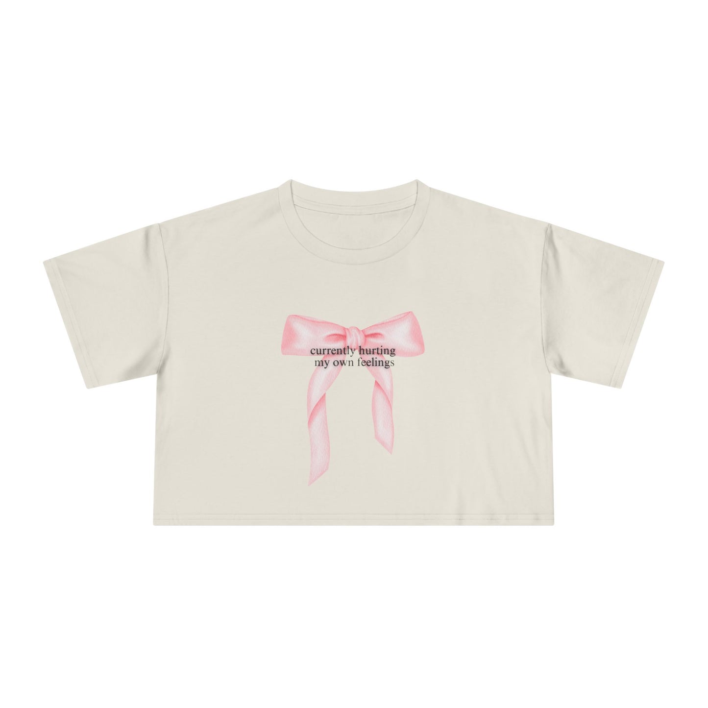 Currently Hurting My Own Feelings Crop Tee