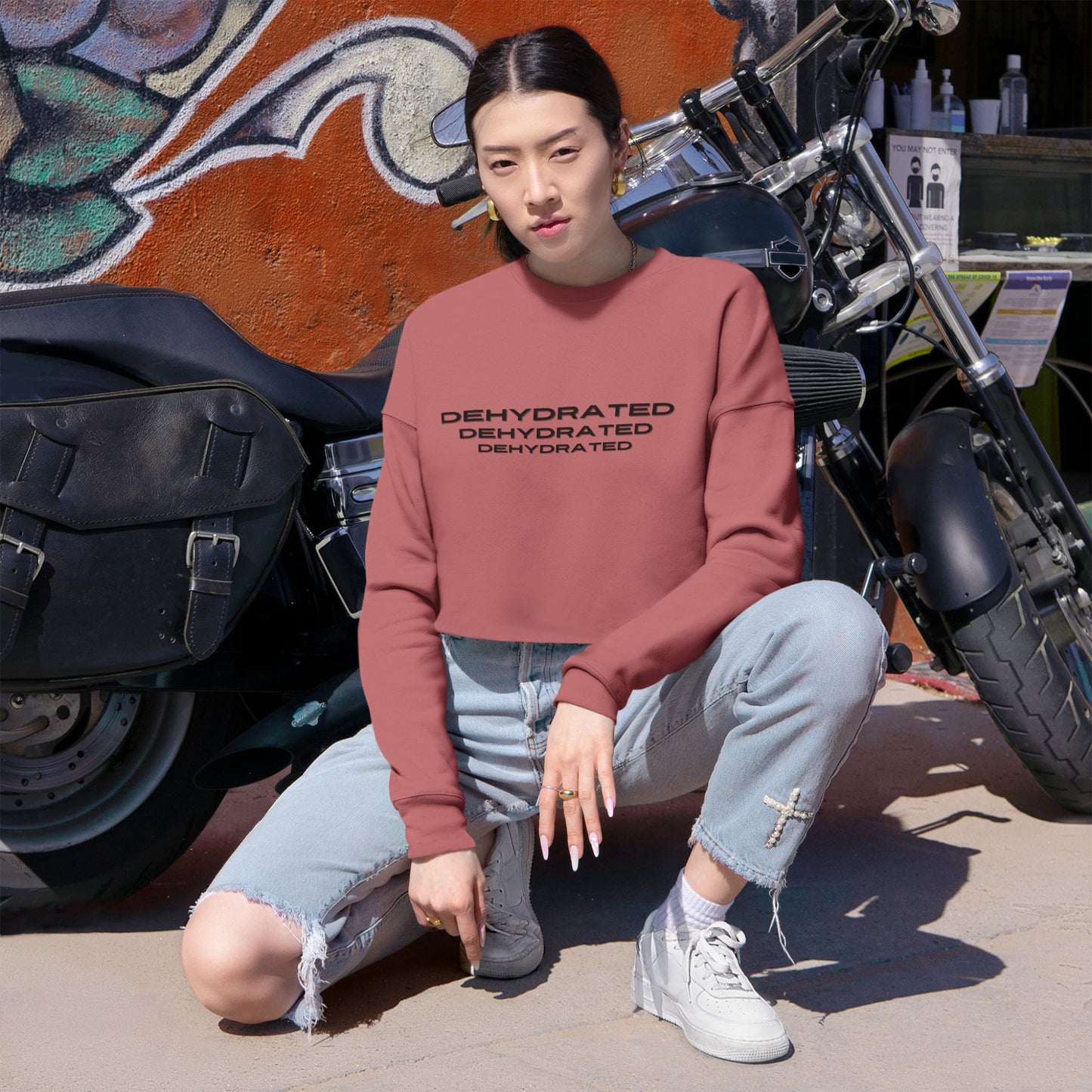 Dehydrated Crop Sweatshirt
