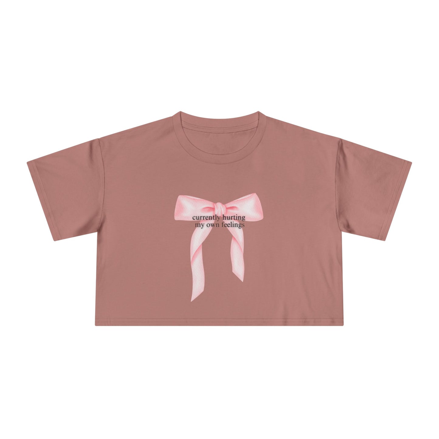 Currently Hurting My Own Feelings Crop Tee
