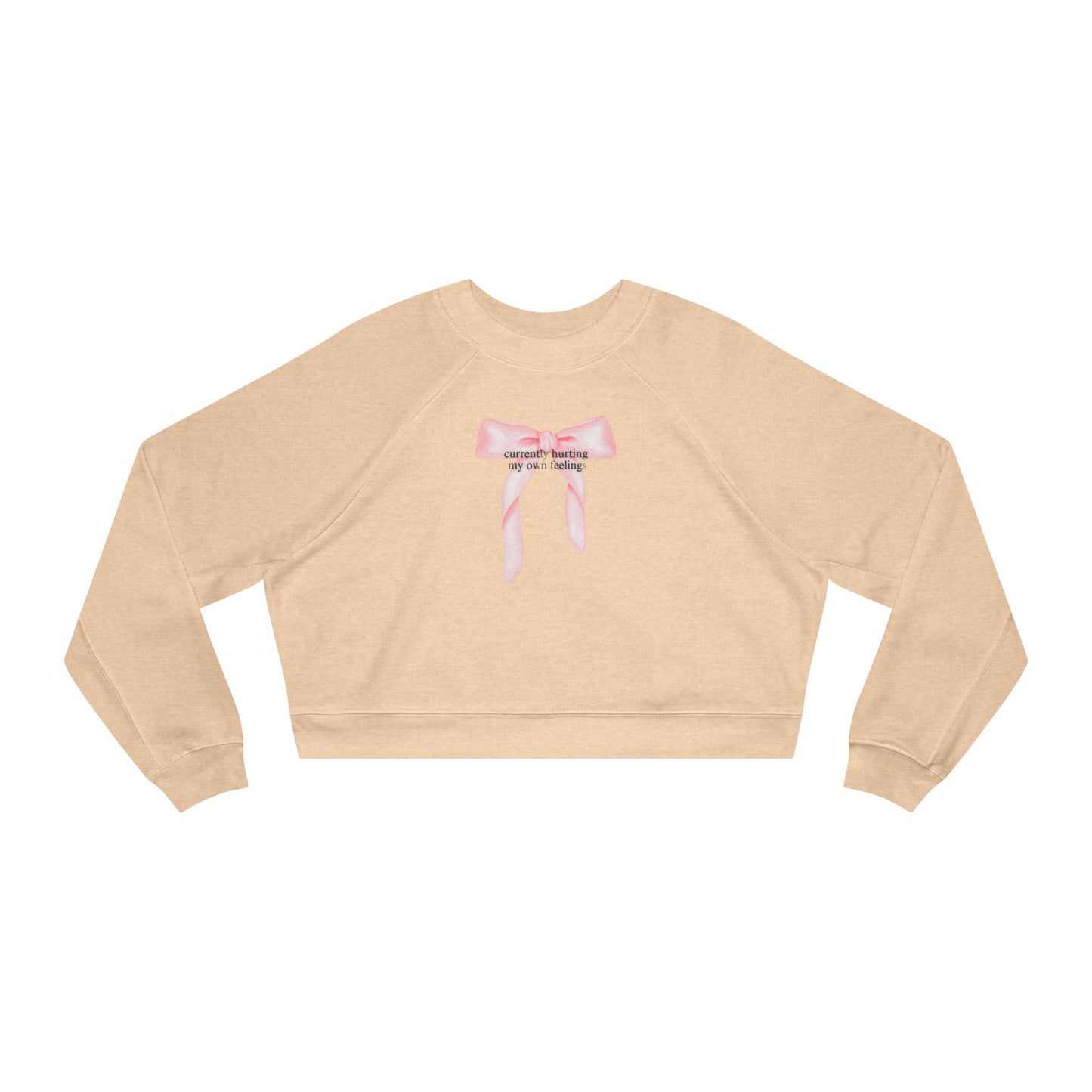 Currently Hurting My Own Feelings Crop Sweatshirt
