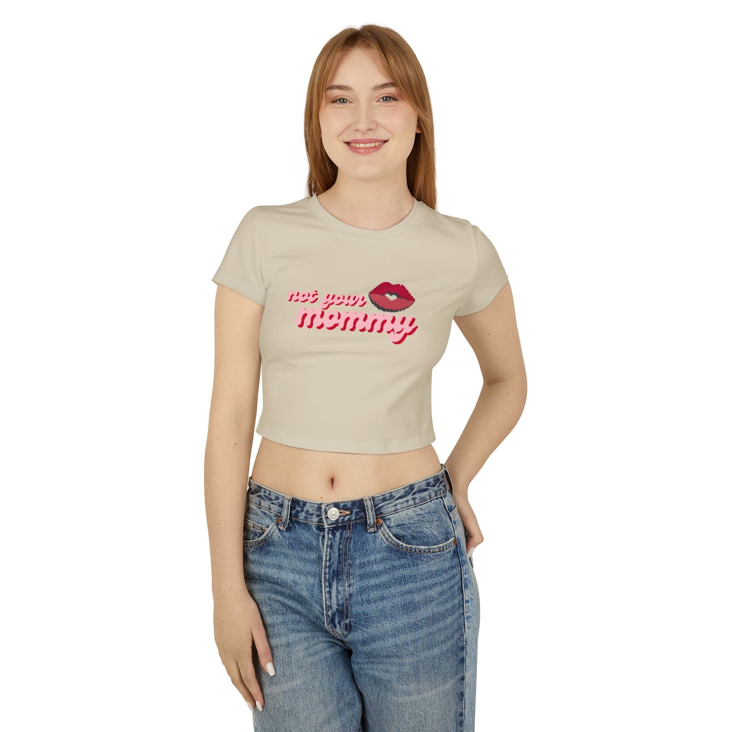 Not Your Mommy Crop Baby Tee
