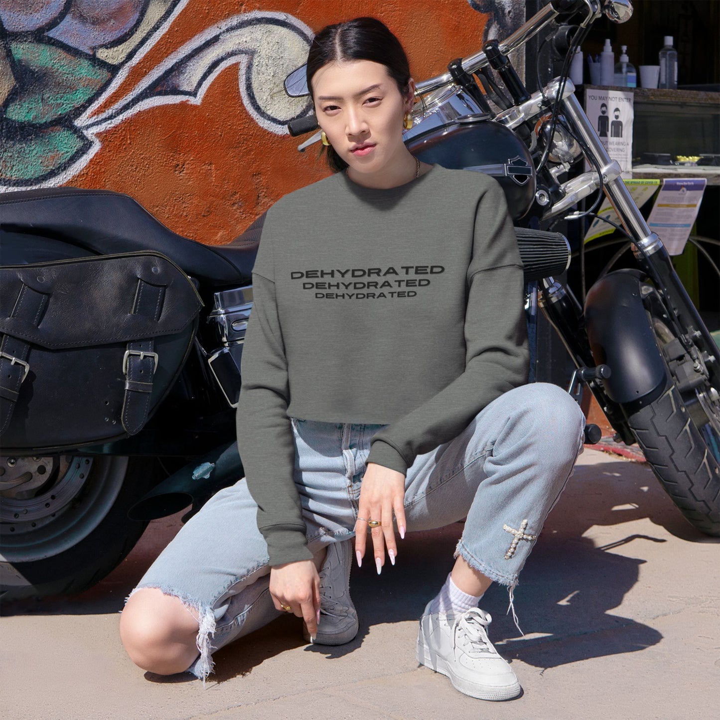 Dehydrated Crop Sweatshirt