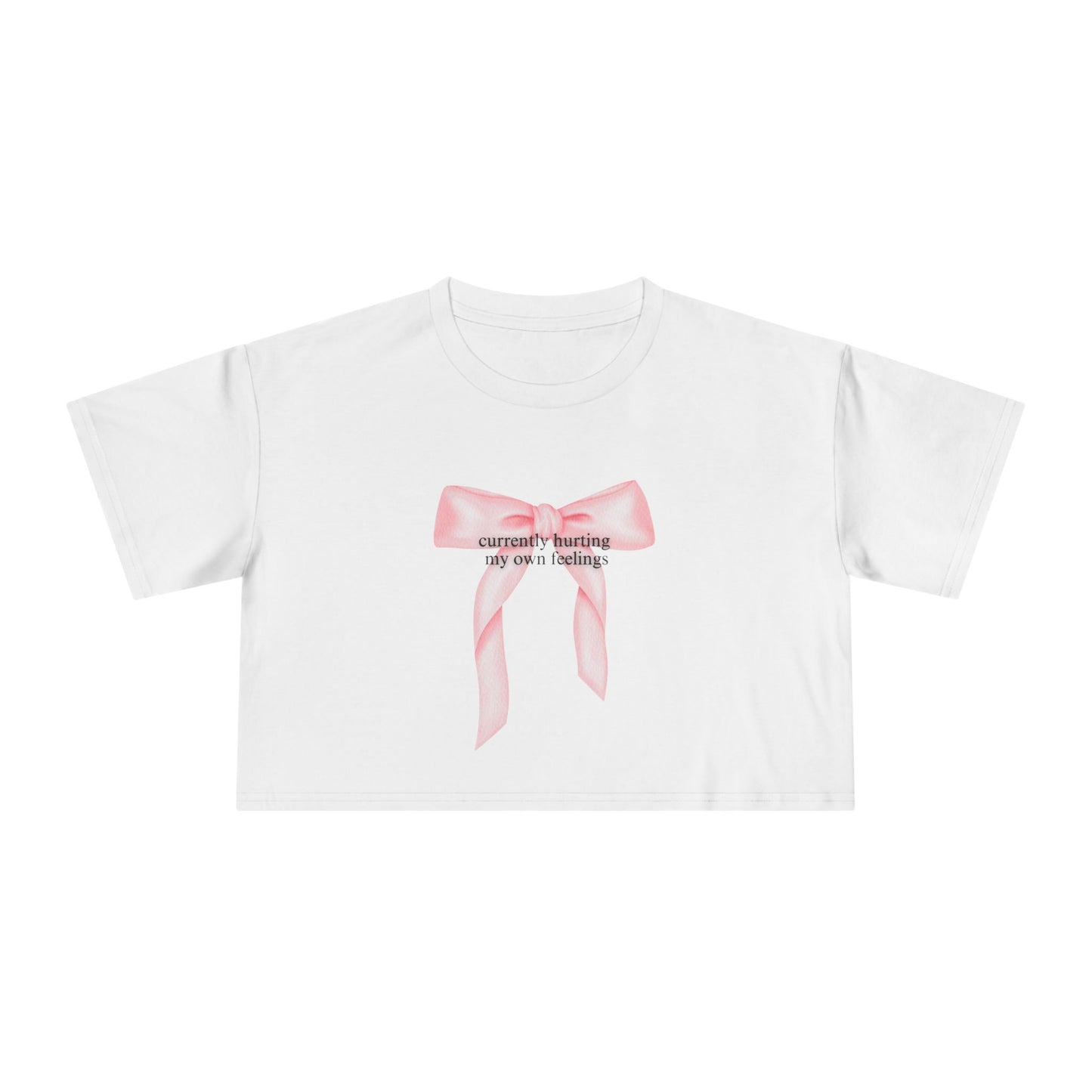 Currently Hurting My Own Feelings Crop Tee