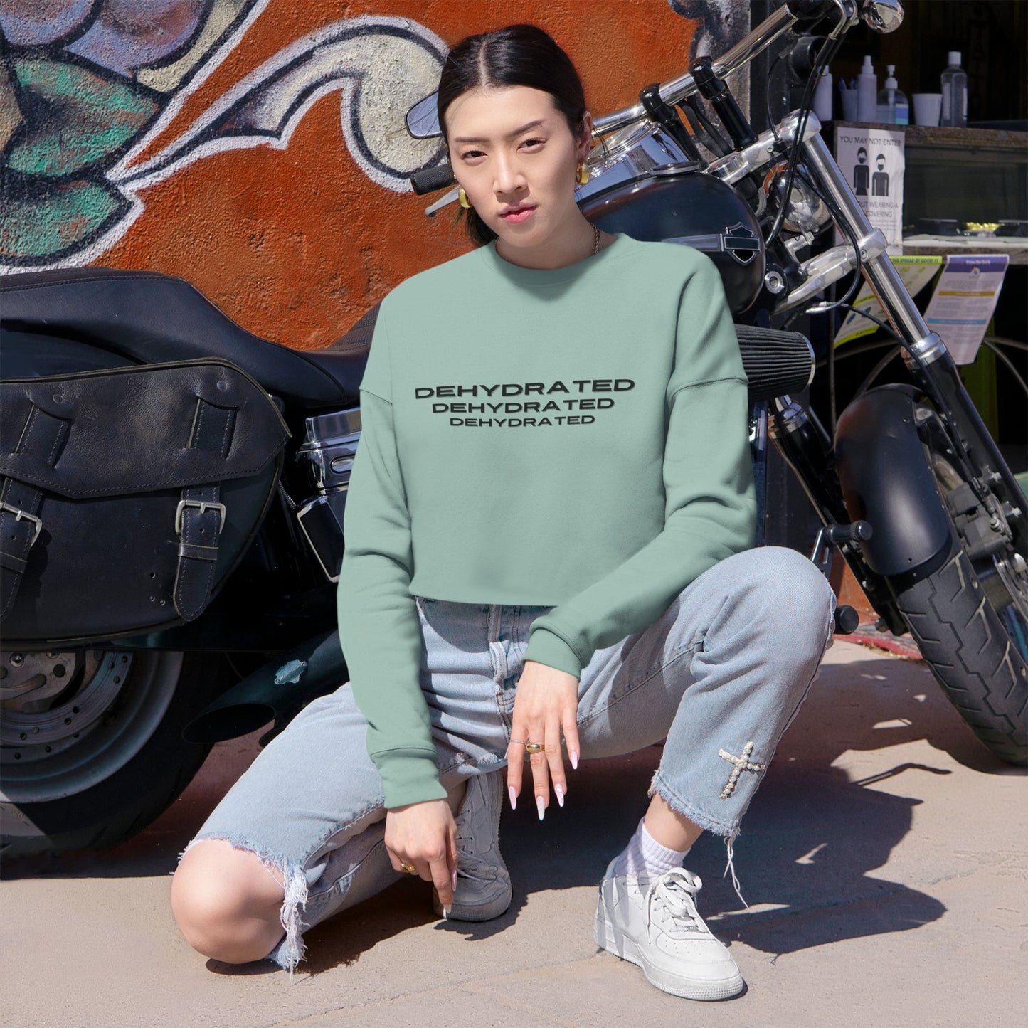 Dehydrated Crop Sweatshirt