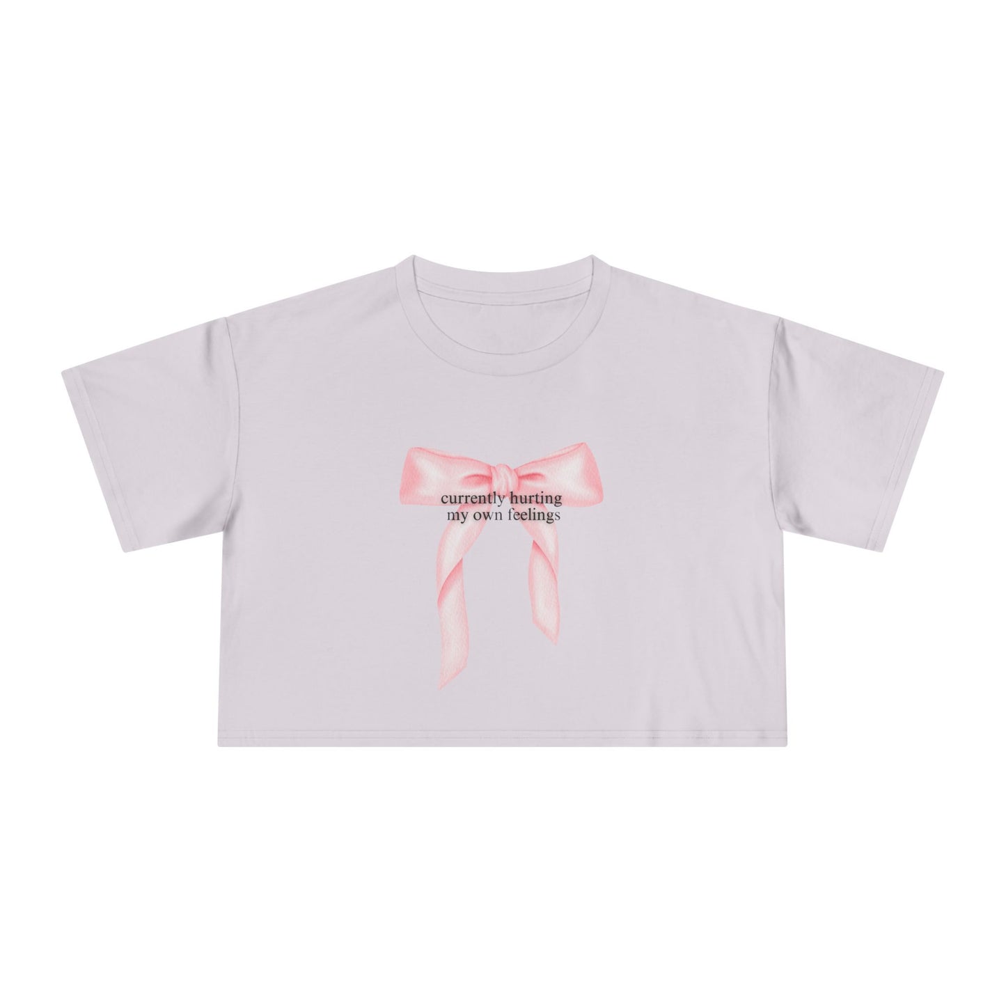 Currently Hurting My Own Feelings Crop Tee