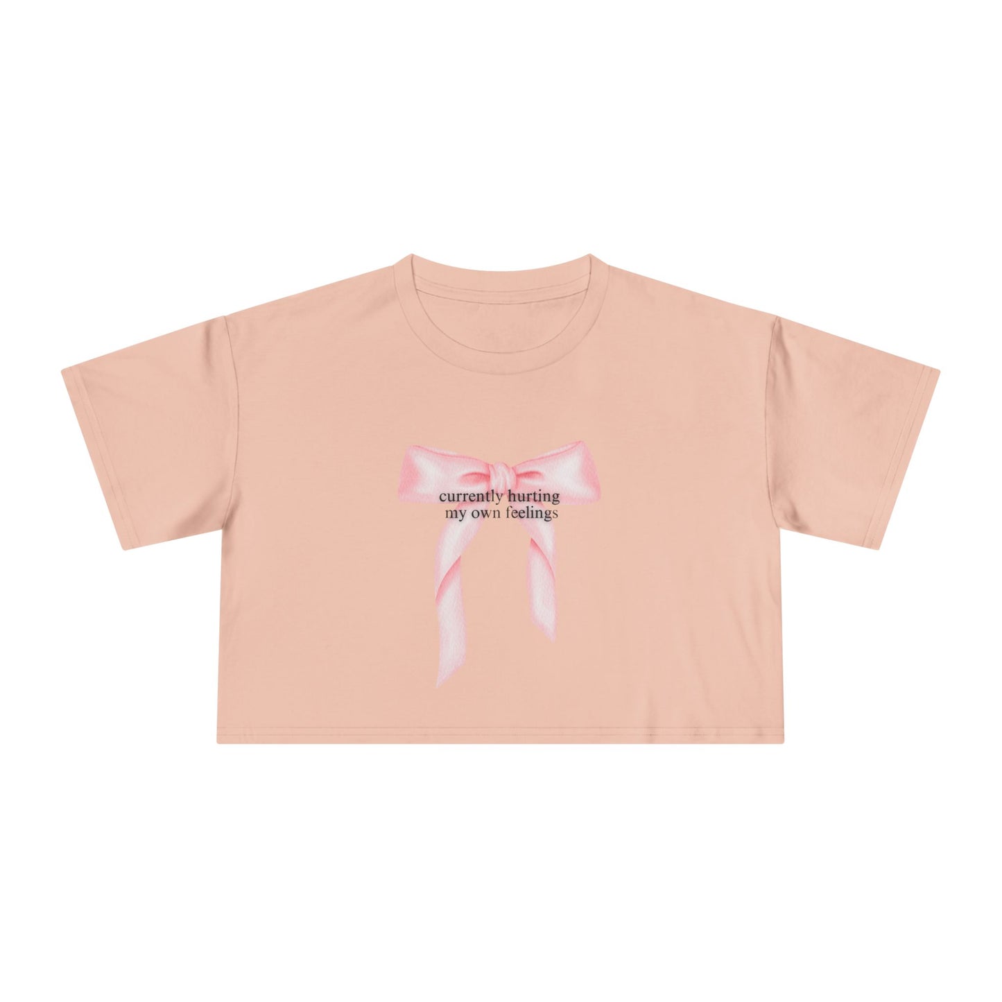 Currently Hurting My Own Feelings Crop Tee