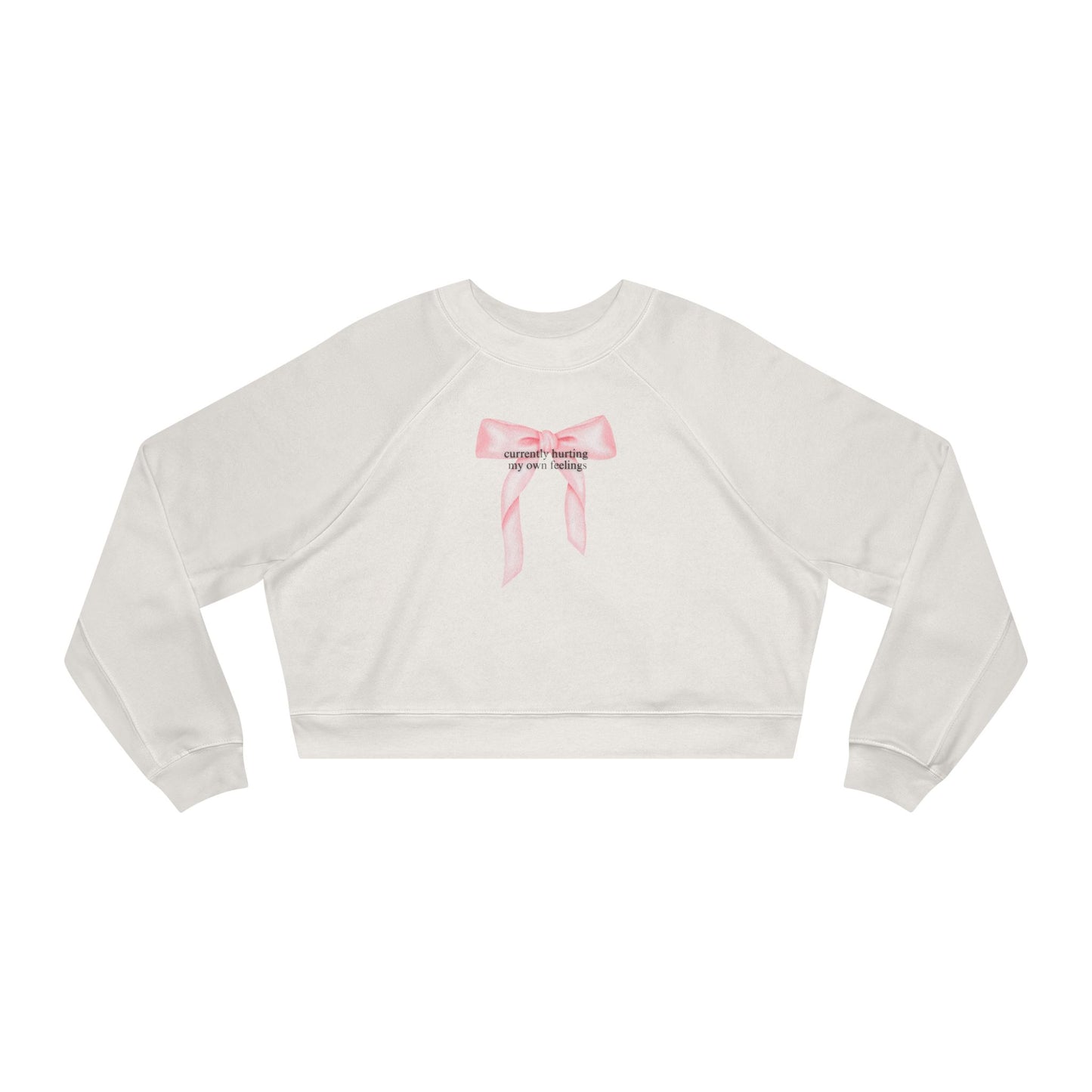 Currently Hurting My Own Feelings Crop Sweatshirt