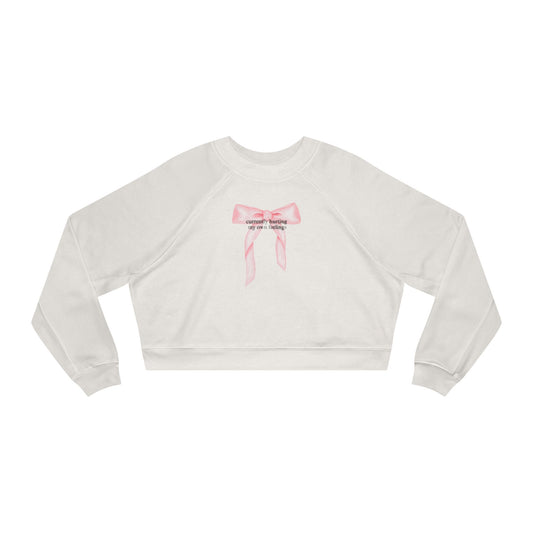 Currently Hurting My Own Feelings Crop Sweatshirt