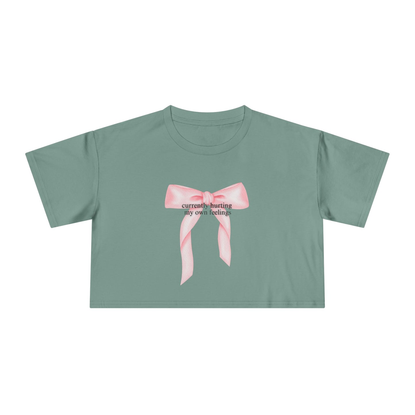 Currently Hurting My Own Feelings Crop Tee