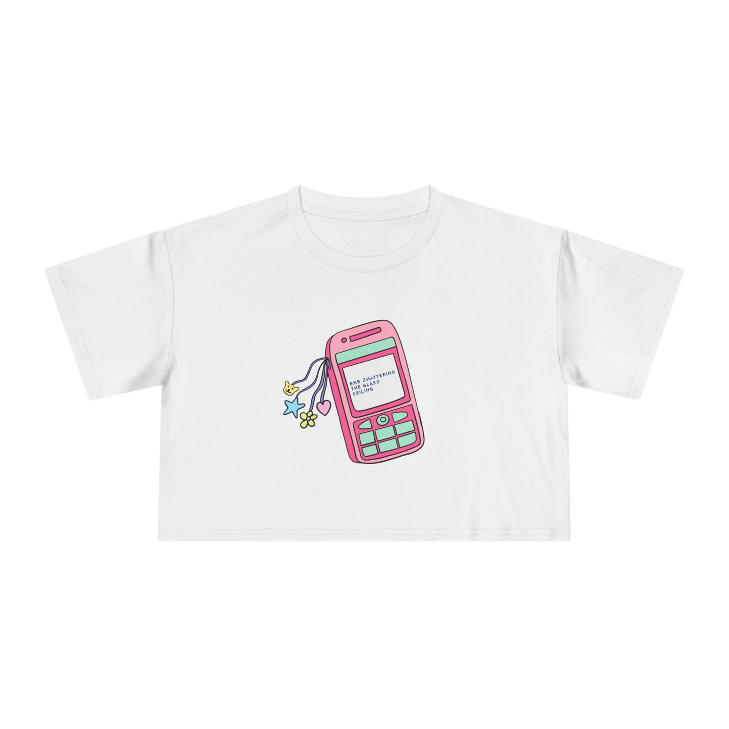 Brb Shattering the Glass Ceiling Crop Tee